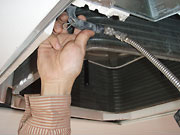 室内機のフィン洗浄作業