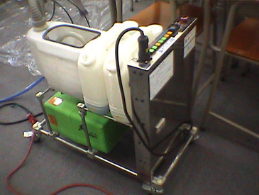 室内機のフィン洗浄作業