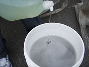 室内機のフィン洗浄作業